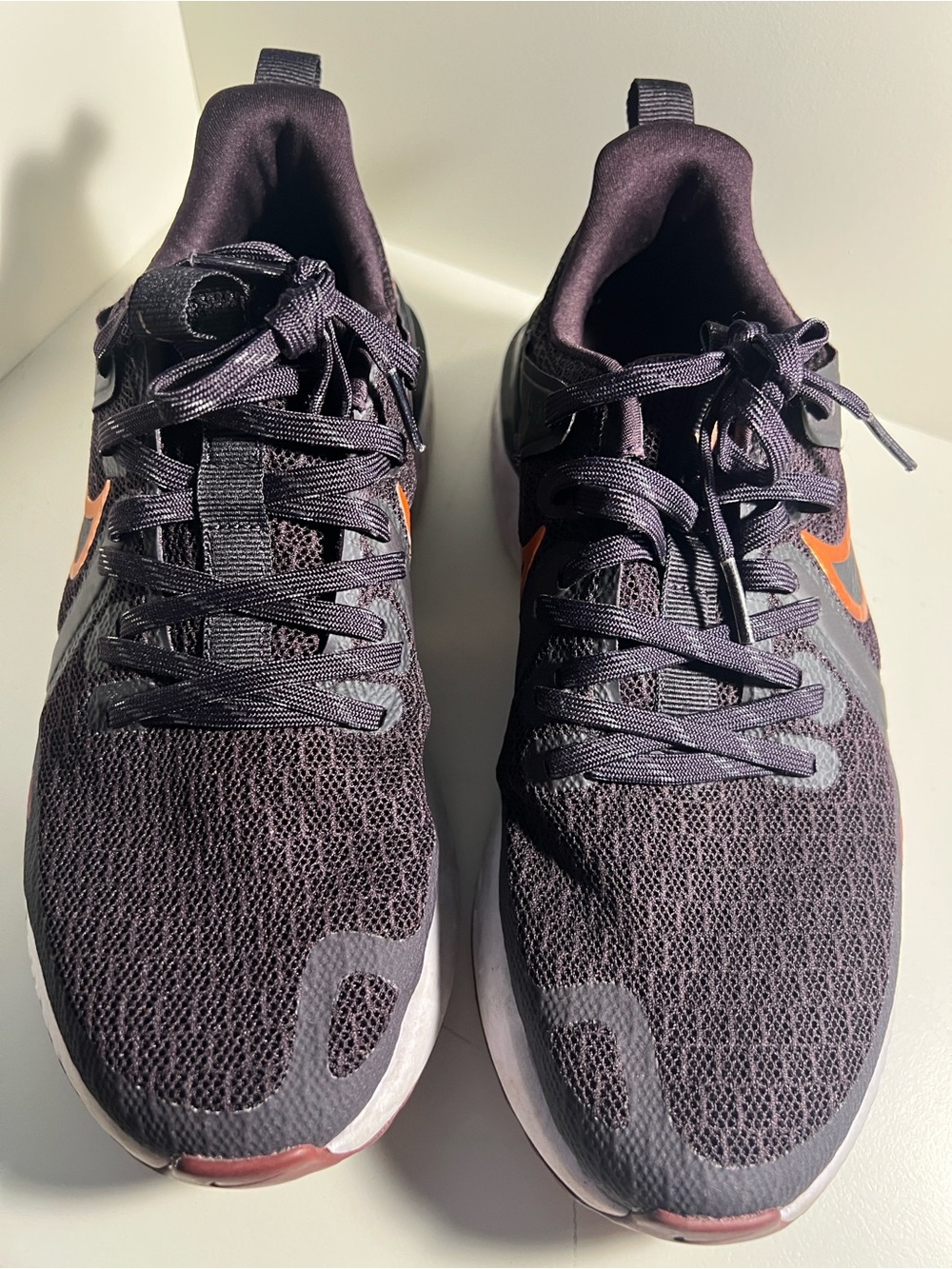 Nike Women’s Black with Orange Swoosh Athletic Sneakers